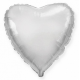 Сердце серебряный металлик 45 см.